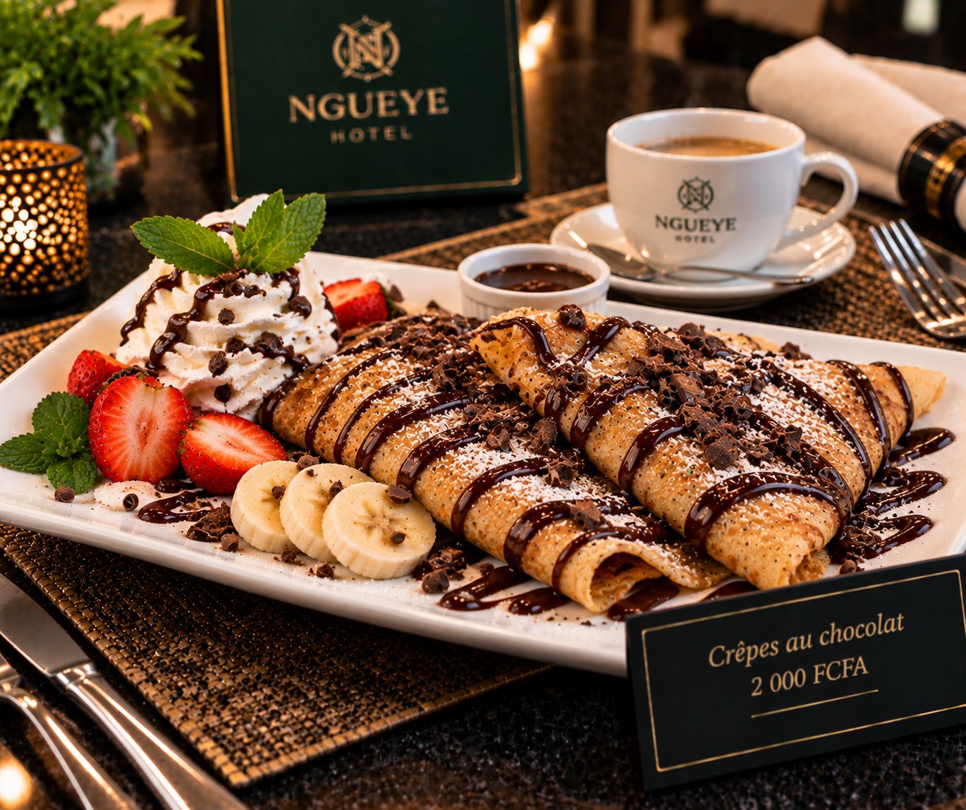 Crêpes au chocolat