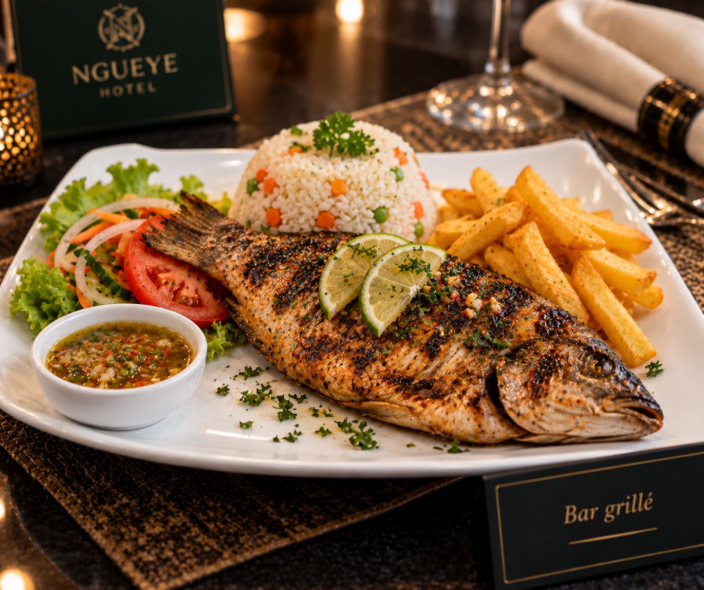 Bar grillé
